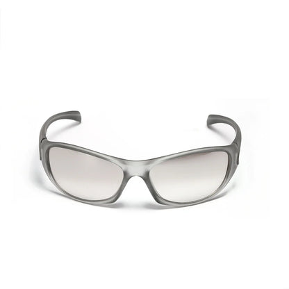 Y2K Silver Sunglasses Color Hollowed Out Future Sense Of Technology Hot Girls Net Red Sunglasses Women Sunglasses Trendy Men