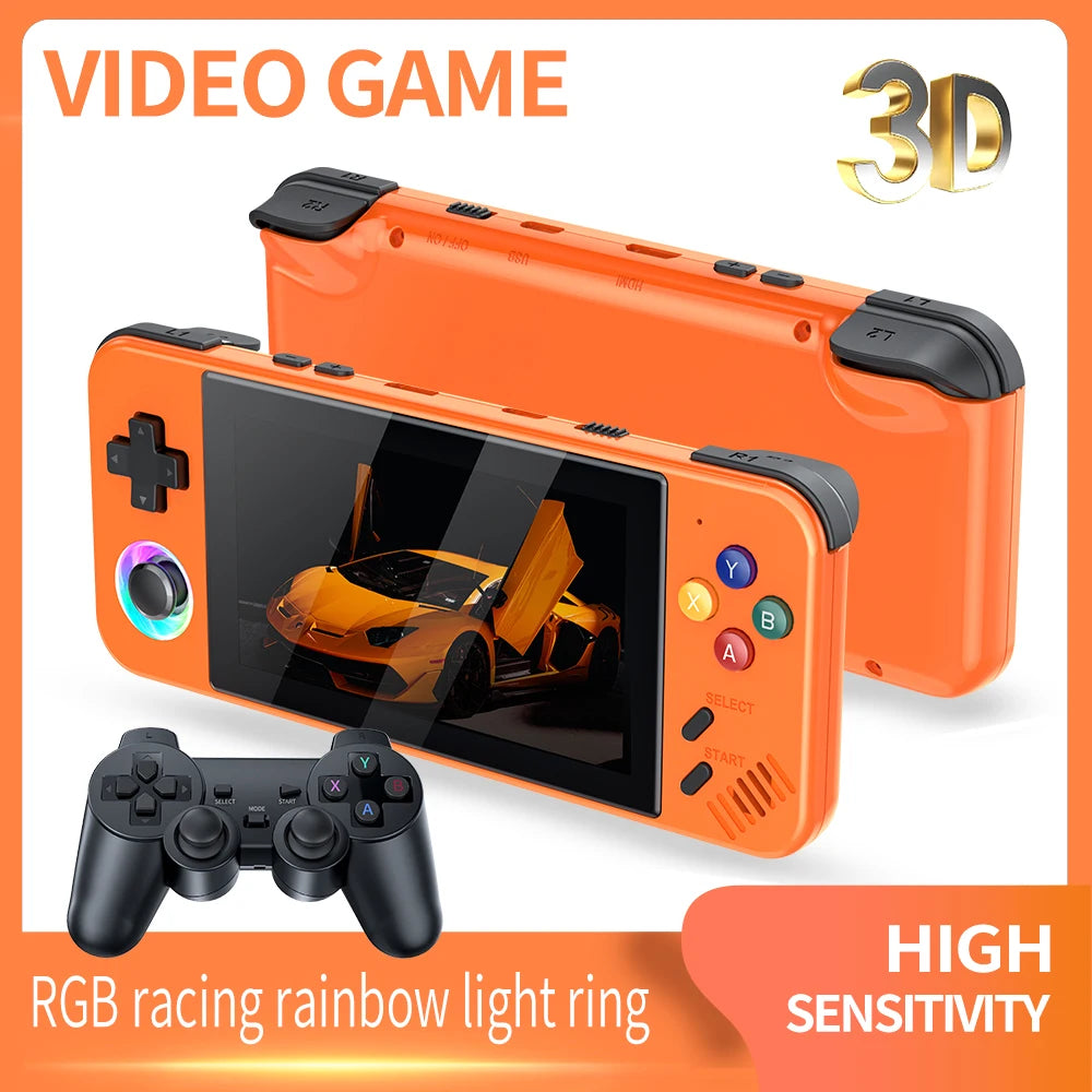 2026 M41P Retro Handheld Game Console Pocket 4.2 Inch IPS Built-in 30+ Emulators Portable Video Game Player 4K HD TV Output