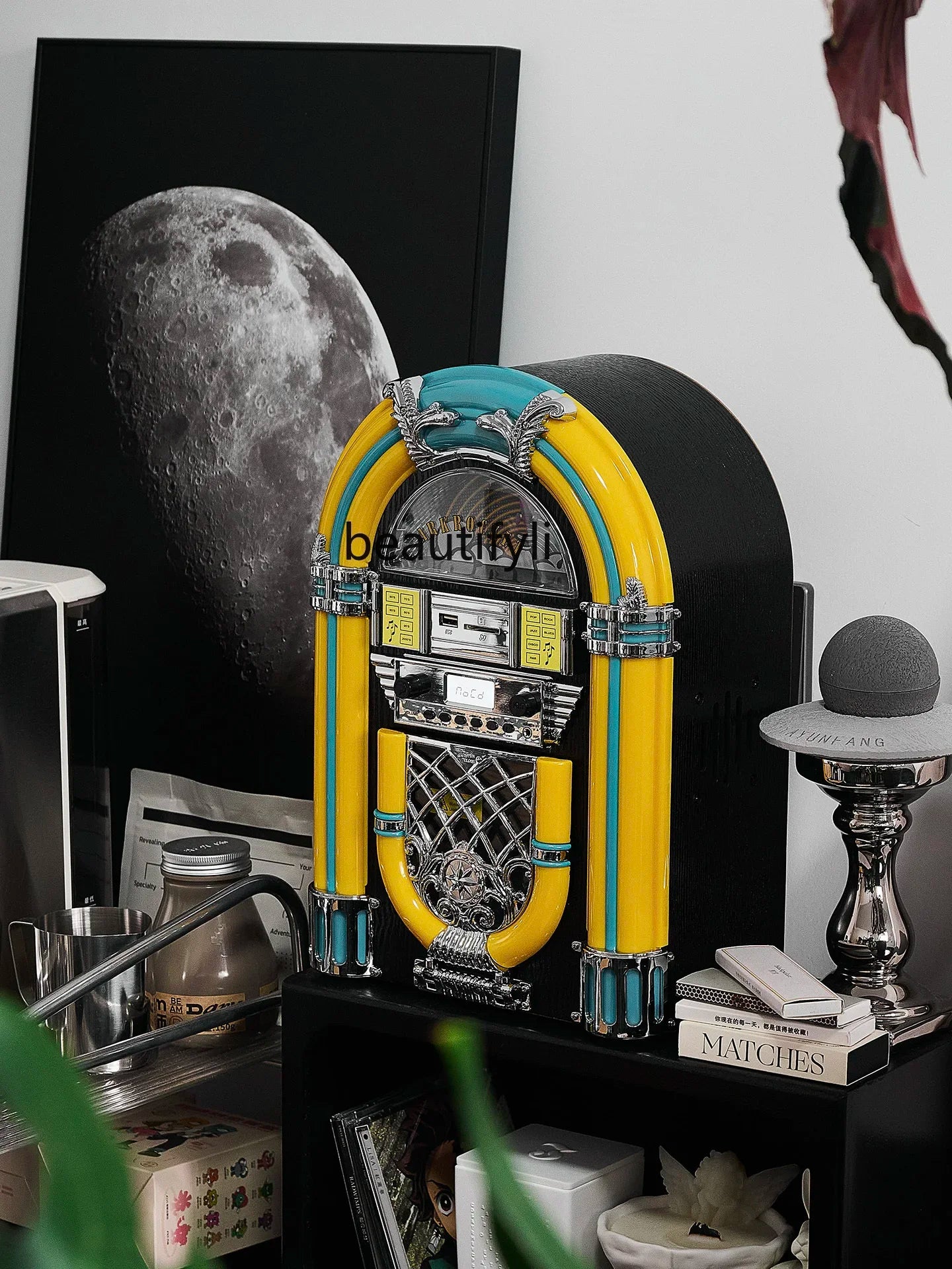 Retro CD player Bluetooth jukebox home mini desktop stereo