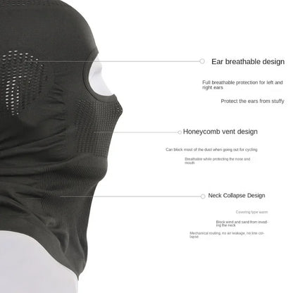 Cycling Balaclava Breathable Sport Full Face Mask Ski Windproof Headgear Outdoor Bicycle Motorcycle Soft Bike Quick-Dry Hood Cap