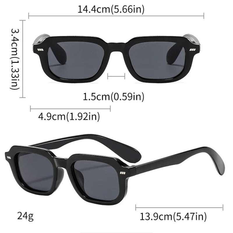 Small Square Eyewear Computer Glasses Frame Women Men Anti Blue Light Blocking Sunglasses Outdoor Zero-power Spectacle Eyeglass