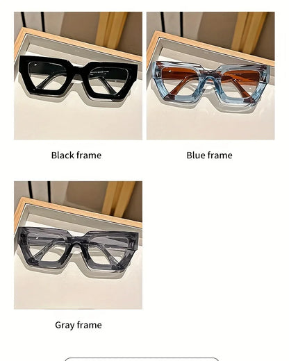 Y2K Oversized Clear Lens Glasses with Leopard Print Frame, Blue Light Blocking, Fashionable Accessory for Casual Attire