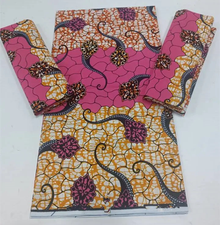 2023 Guaranteed Veritable Super Hollandais African Wax Fabric 100%Cotton 6 yards Original Ankara Block Print Pattern Africa