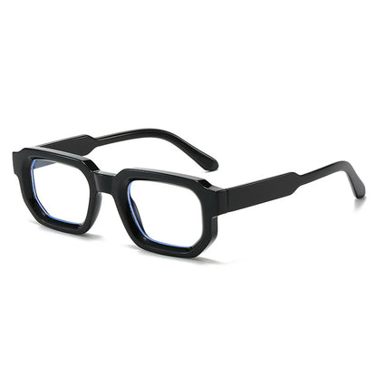 SHAUNA Ins Popular Fashion Polygon Square Women Glasses Frame Clear Anti Blue Light Eyewear Optical Men Red Blue Frame