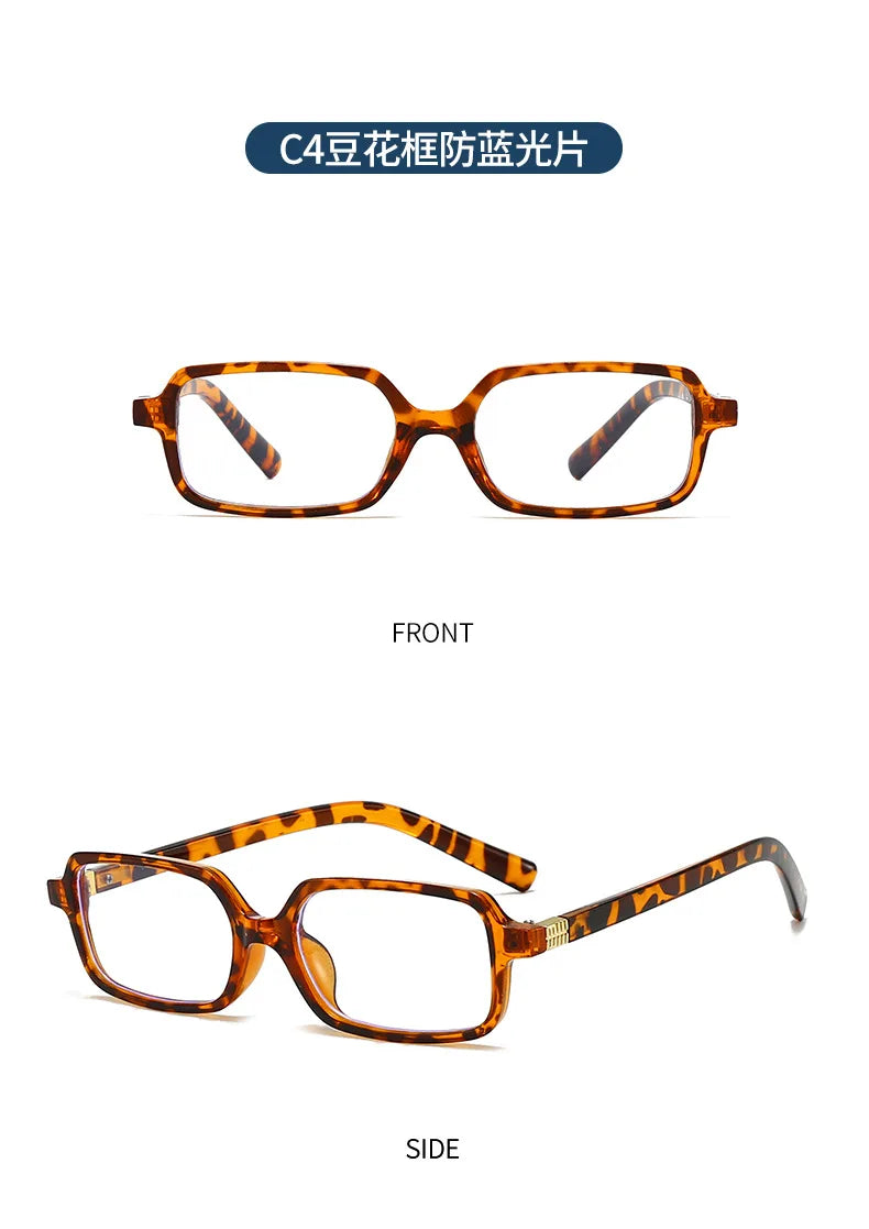 Computer Glasses Frame Women Men Anti Blue Light Rectangle Eyewear Blocking Glasses Optical Spectacle Eyeglass Square