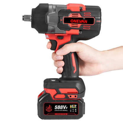 ONEVAN 8000RPM 2800N.M Brushless Electric Impact Wrench Cordless Car Repair Screwdriver Drill Power Tool For Makita Battery Pin