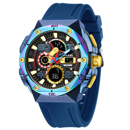 SMAEL Brand 8113 Waterproof Dropshipping Watch Alarm Clock night light Young Fashion business Quartz Sport Wristwatches