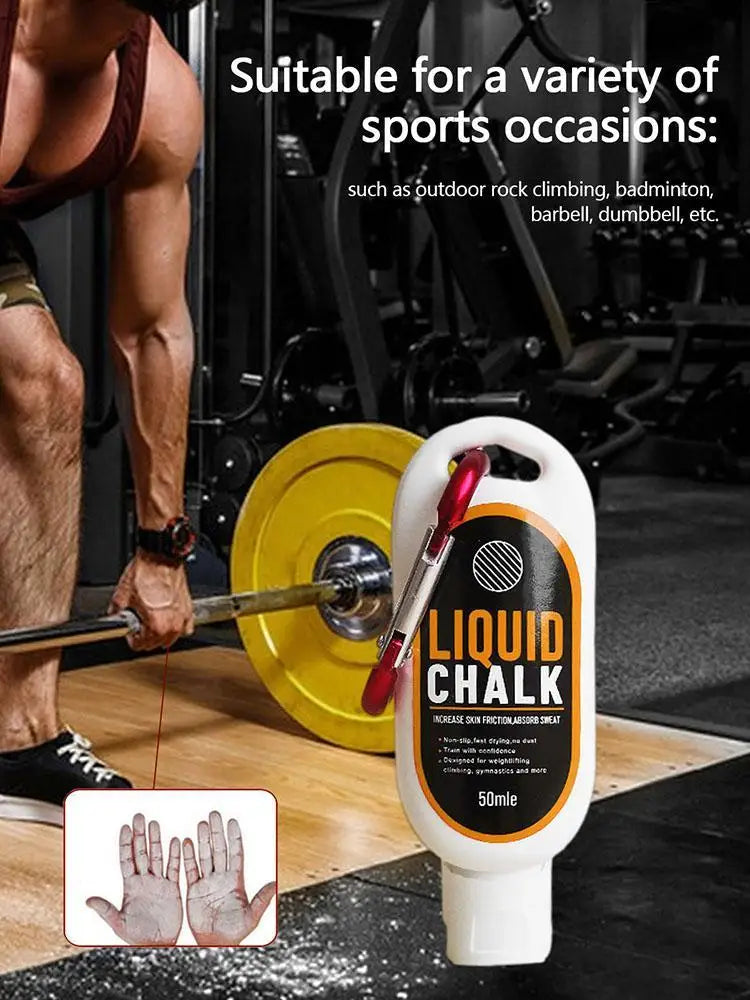 100/50/30ml Sports Liquid Magnesium Powder Fitness Lifting Anti Slip Cream Grip Liquid Magnesium For Pole Dancing Rock Climbing