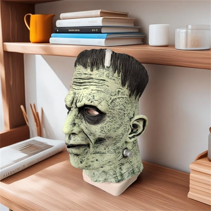 Horror Frankenstein Latex Mask Cosplay Monster Costume Mask Mad Scientist Movie Halloween Party Horror Men's Cosplay Costume