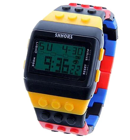 SHHORS Women Watches Women Sports Watches Fashion Plastic Led Digital Watches Rainbow Watch Electronic Wristwatches reloj mujer