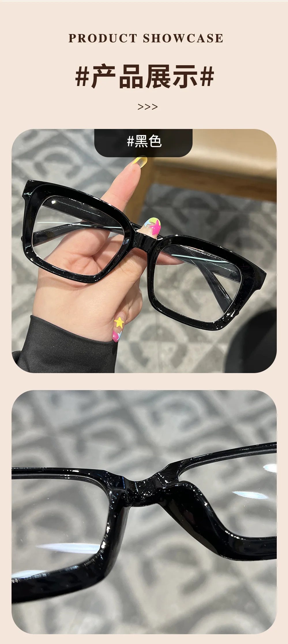 Transparent square Computer Glasses Frame Women Men Anti Blue Light Black Eyewear Blocking Glasses Optical Spectacle Eyeglass