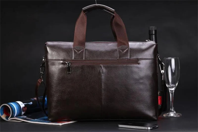 Men Briefcase Bag for Documents Designer Leather Luxury Brand Men's Business Travel Big Capacity A4 Document Organizer handbag