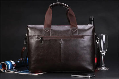 Men Briefcase Bag for Documents Designer Leather Luxury Brand Men's Business Travel Big Capacity A4 Document Organizer handbag