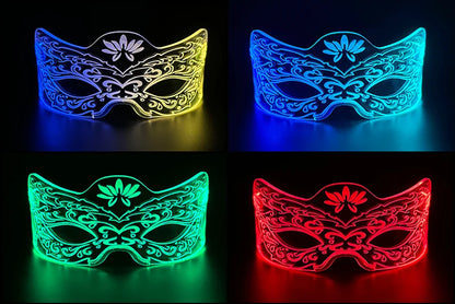 Acrylic LED Luminous Glasses Glow Party Glasses Neon Light Up Visor Eyeglasses DJ Bar Party Eyewear For Halloween Christmas