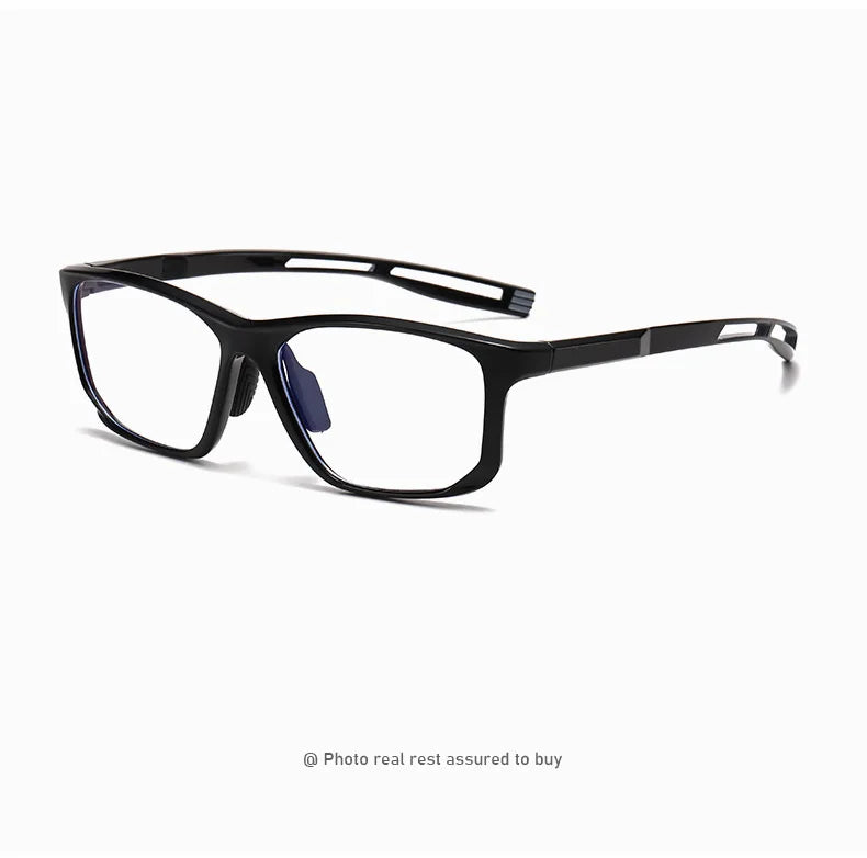 YIMARUILI Ultra-light TR90 Sports Glasses Men and Women Outdoor Cycling Fashion Square Optical Prescription Eyeglasses Frame 300