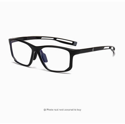 YIMARUILI Ultra-light TR90 Sports Glasses Men and Women Outdoor Cycling Fashion Square Optical Prescription Eyeglasses Frame 300