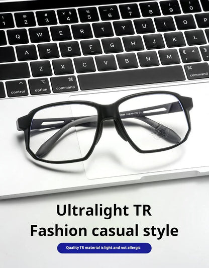 YIMARUILI New TR90 Men's Sports Cycling Glasses Ultra-light Fashion Big Size Optical Prescription Eyeglasses Frame Women HD-8068