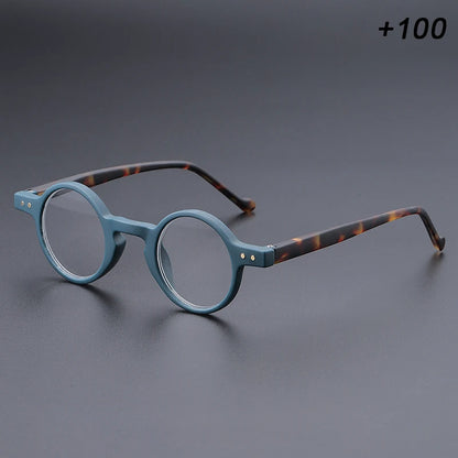 Men's and women's small round frame retro unique lightweight temples, suitable for daily office reading and shopping use