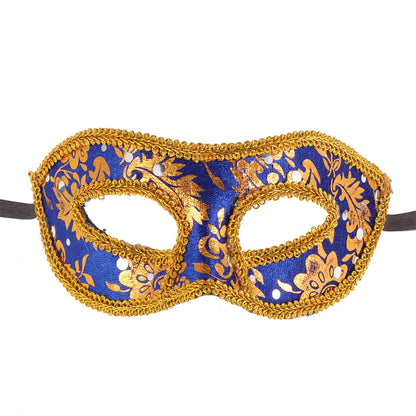 Men's Masquerade Mask Dark Blue Half Halloween Christmas Ball Prom Carnival Party Mask Venetian Costume Accessories