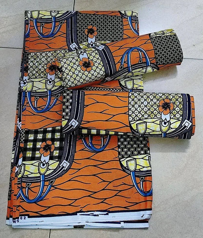 African Wax Fabric High Quality Wax Nigerian Ankara Block Prints New Arrivals Batik Fabric Dutch Pagne 100% Cotton For Sewing