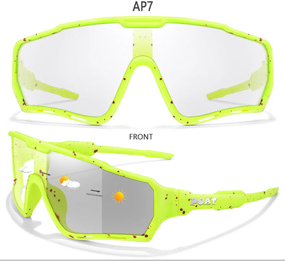 POAT Brand Men Women MTB Bike Bicycle Photochromic Eyewear Cycling Fishing Running Glasses New Style Sunglasses Sports