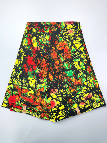 Ankara Fabric African Real Wax Print Fabric 100% Cotton High Quality 6 Yards African Fabric for Party Dress Nigeria
