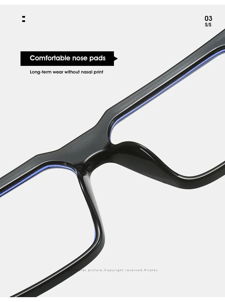 YOOSKE Square Eyeglasses Frames for Women Men Anti Blue Light Glasses Frame Optical Computer Eyewear