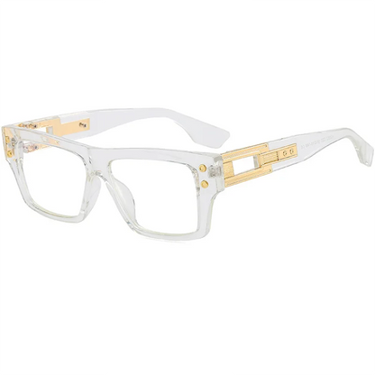 Thick Frame Anti Blue Light Reading Glasses Men Brand Design Square Finished Optical Presbyopic Glasses Customized Diopter