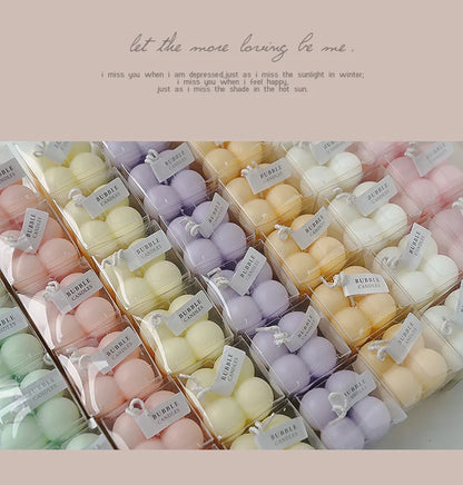 Little Bubble Cube Candle Handmade Scented Candle Aromatherapy Soy Wax Candle Wedding Birthday Candles Party Home Decoration