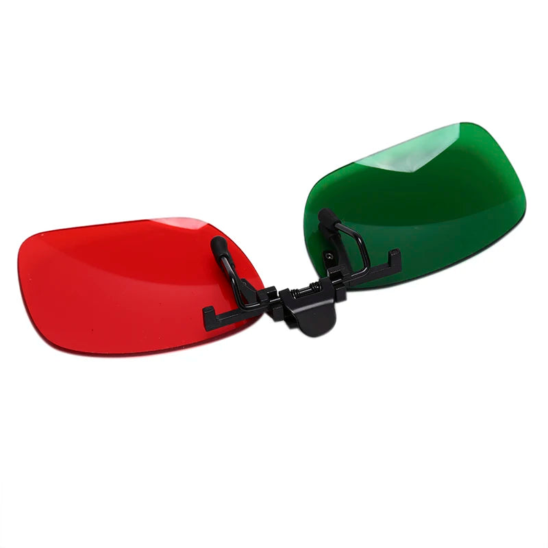 1/2PC Red Blue Green 3D Glasses Black Frame For Dimensional Anaglyph Movie TV