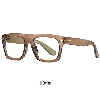 2022 Retro Big Square Frame Designer Reading Glasses Anti Blue Light Computer Eyeglasses Prescription Eyewear Diopters 0 to +6.0