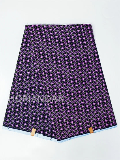 Veritable Guaranteed Dutch Hollandais Quality Prints Pagne African Fabric Dress Real Wax 100% Cotton 6 Yards