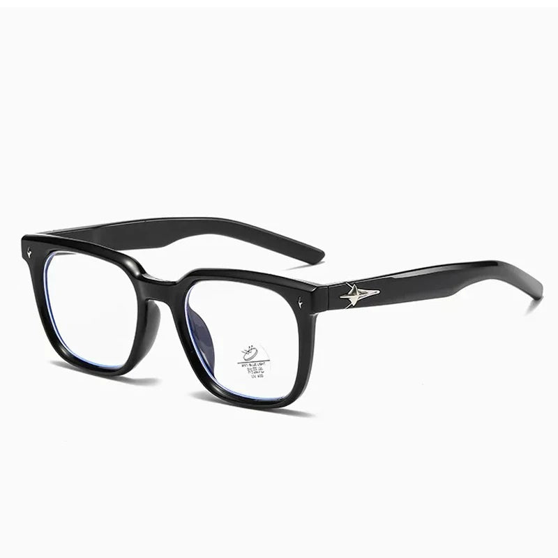 Classic Square Black Frame Glasses Blocking Blue Light Computer Optical Spectacle Eyewear Frame For Women&Men Retro