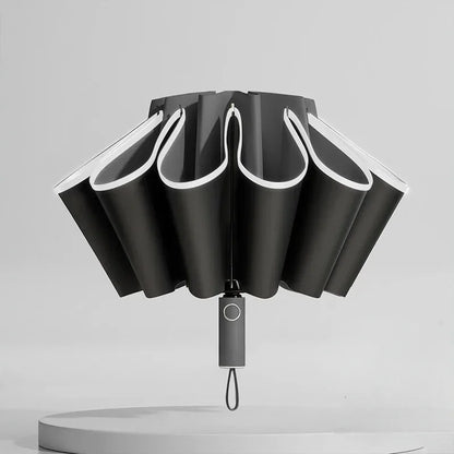 20 Bones Fully Automatic Reverse Folding Umbrella with Windproof Reflective Stripe UV Umbrellas
