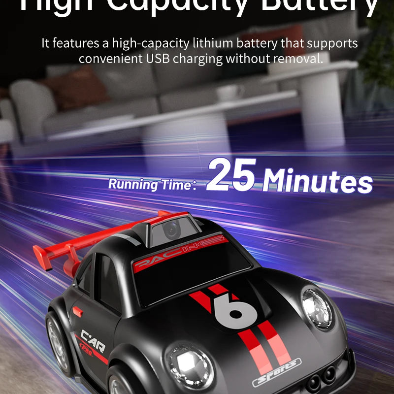 New 2026 Mini RC Car With FPV Camera Wifi With Screen Remote Control Follow Mode 2.4G Drift Car Racing RC Toy Gift For Children