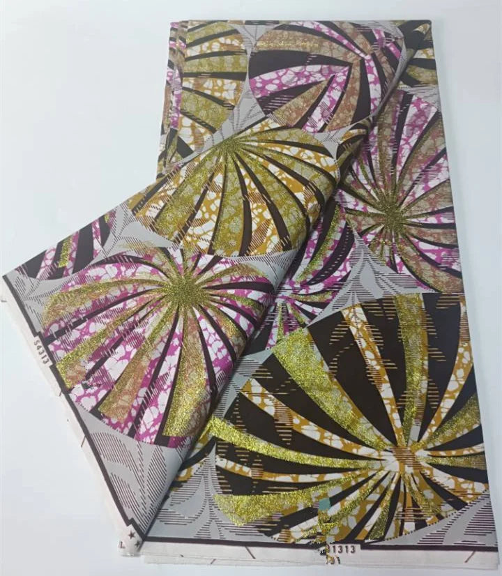 Grand Super 100% Cotton African Wax Fabric High Quality Wax Print Ankara Fabric For Sewing 6yards Women Fabric