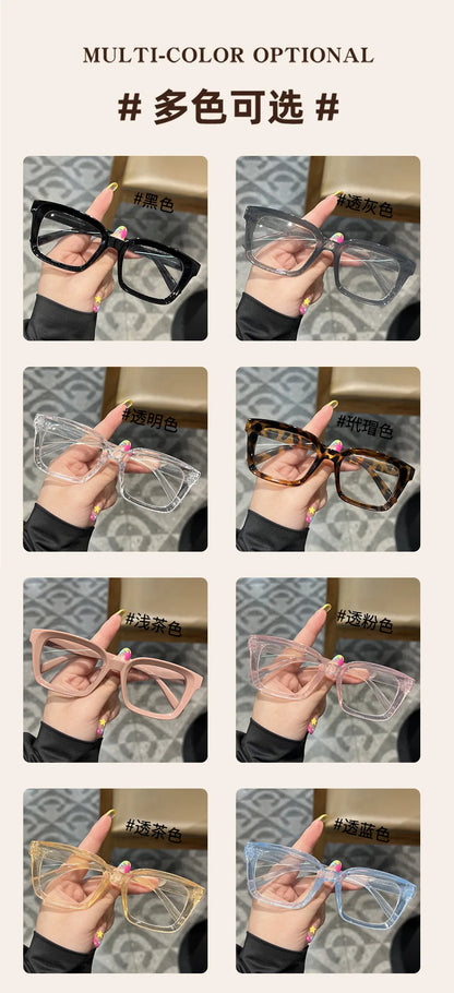 Transparent square Computer Glasses Frame Women Men Anti Blue Light Black Eyewear Blocking Glasses Optical Spectacle Eyeglass