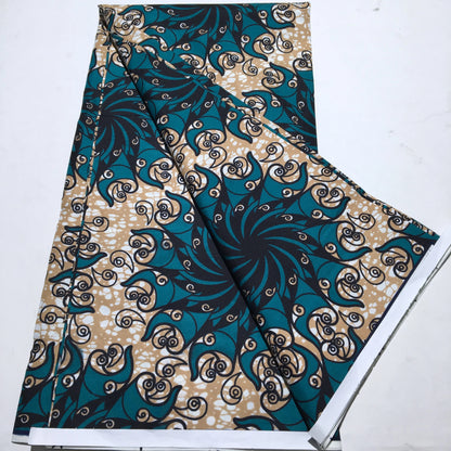 African New Wax Fabric Nigeria Ankara Wax Fabrics Newest Design Block Prints Batik Dutch For Dresses Sewing Cloth Materials