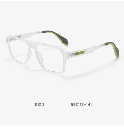 BLMUSA Retro Large Frame Ultralight TR Non-Slip Sports Myopia Glasses Anti Blue Light Prescription Reading Driving Sunglasses
