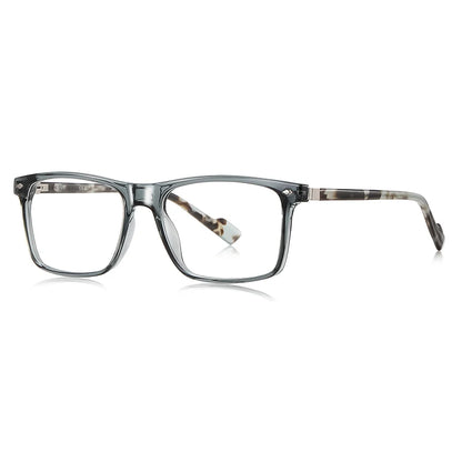 Blue Light Blocking Glasses for Men Women TR90 Square Frame Anti Eyestrain Computer Gaming Glasses Lightweight Unisex
