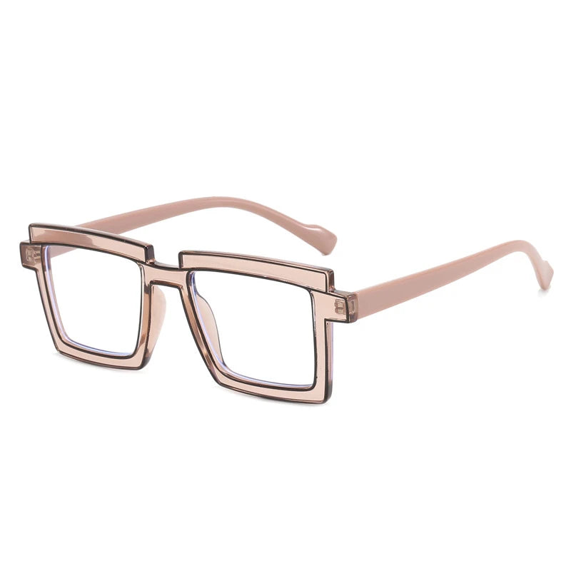 New Fashion Lady Reading Glasses Photochromic Blue Light Filter Prescription Hyperopia Eyeglasses Special Brand Design Frame