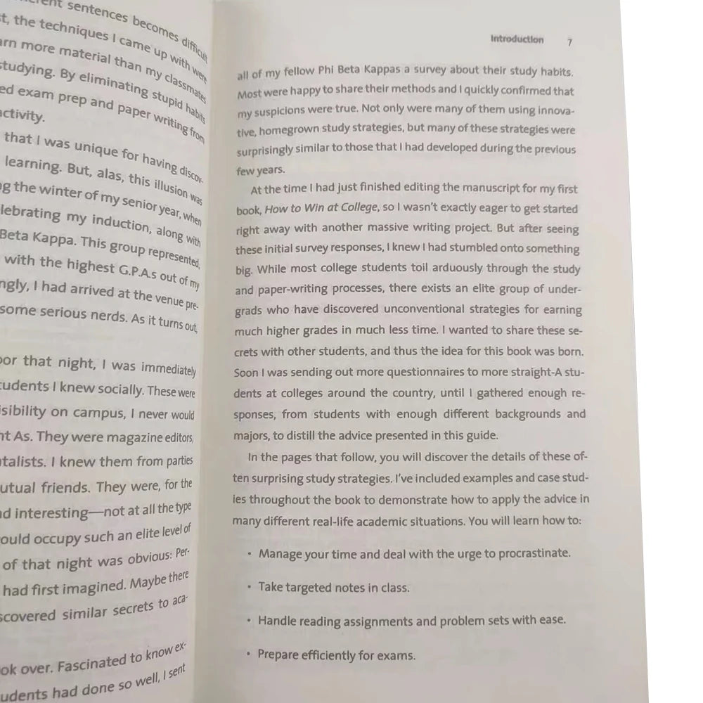 How to Become a Straight - A Student by Cal Newport Self-improvement Classic Learning Guide Genuine English Books bynbyinto Ning