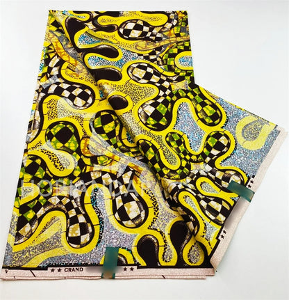 2026 Grand Super Original African Wax Fabric High Quality Nigerian Print Ankara Fabric For Sewing 6 Yard Women Dress 100% Cotton