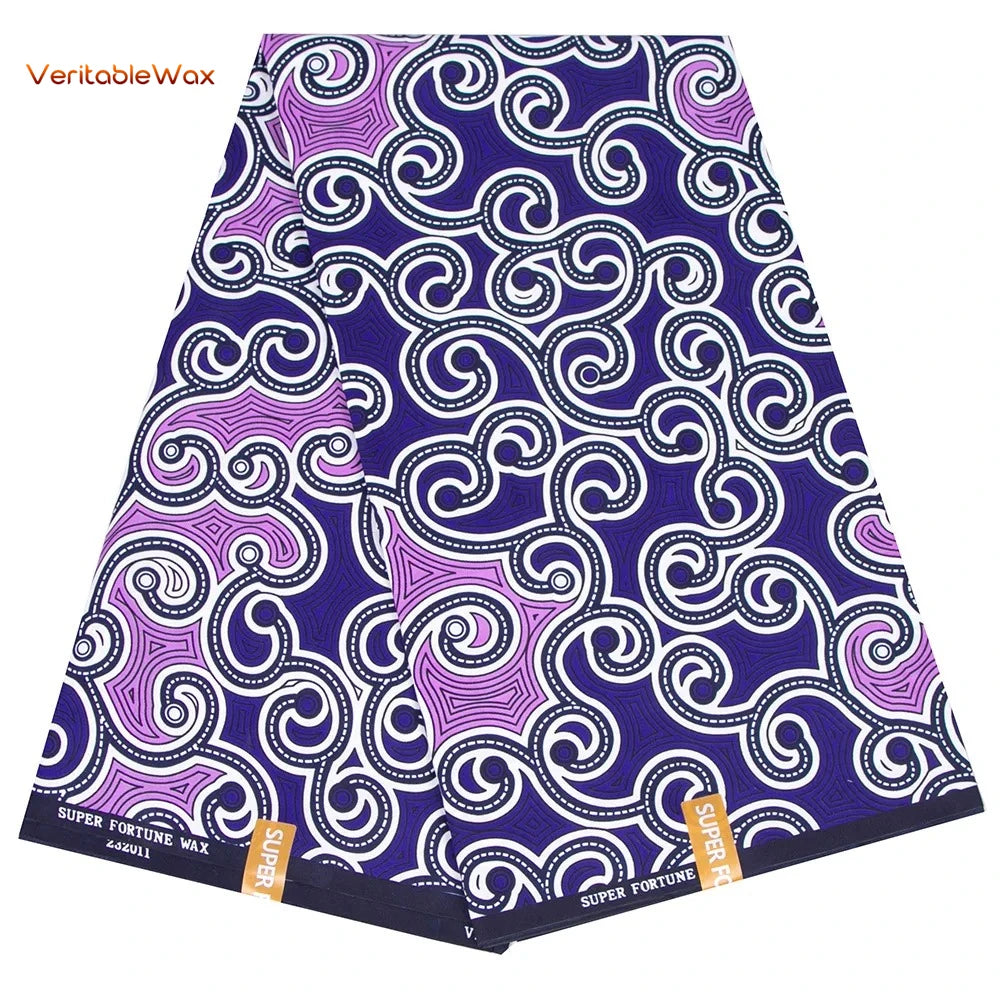 African Ankara Wax Fabric Patchwork Retro Style Double Prints Warp DIY Cloth Sewing Materials Africa Loincloth Polyester Tissu