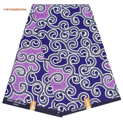 African Ankara Wax Fabric Patchwork Retro Style Double Prints Warp DIY Cloth Sewing Materials Africa Loincloth Polyester Tissu