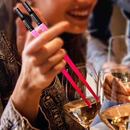 1 Pair LED Glowing Chopsticks Light Up Sticks Versatile Chopsticks for  Carnival Club Party Wedding Birthday Raves Concert