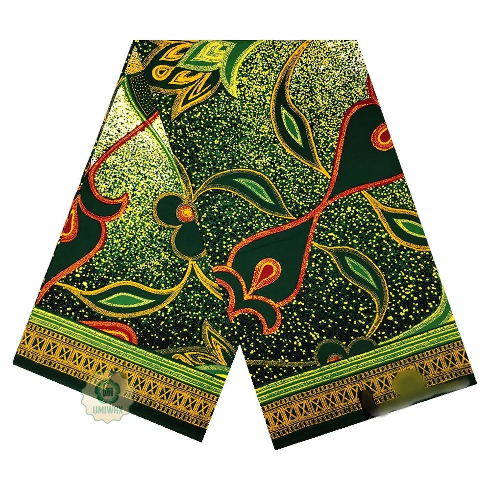 Dutch african Nigiar wax 100% Cotton Real Wax Pagne foVeritable Hollandais Dutch print High Quality fabric cloth 6yards