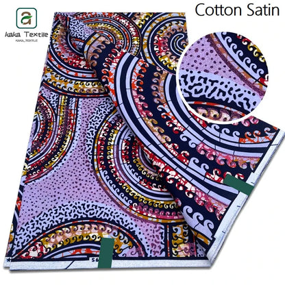 Newest Super Grand African Wax Glitter Glam Fabric Sprinkle Cotton Ankara Batik Material Pagne Wax Gold Print For Sew Uniform