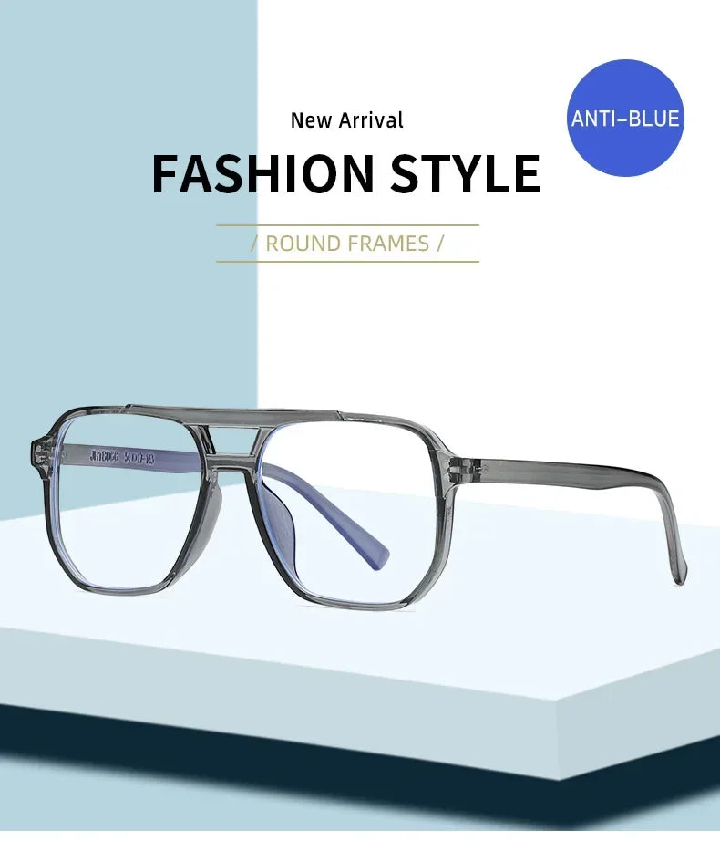 Transparent Computer Glasses Frame Women Men Anti Blue Light square Eyewear Blocking Glasses Optical Spectacle