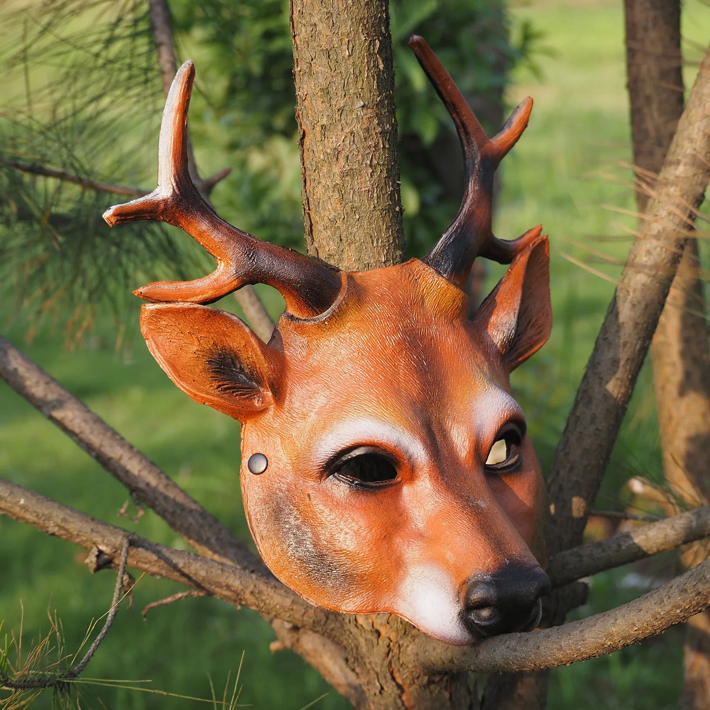 Halloween 3D Animal Mask Party Rave Club Cosplay Deer Mask PU Foam Personalized Gift Unisex Carnival Dress Up Props